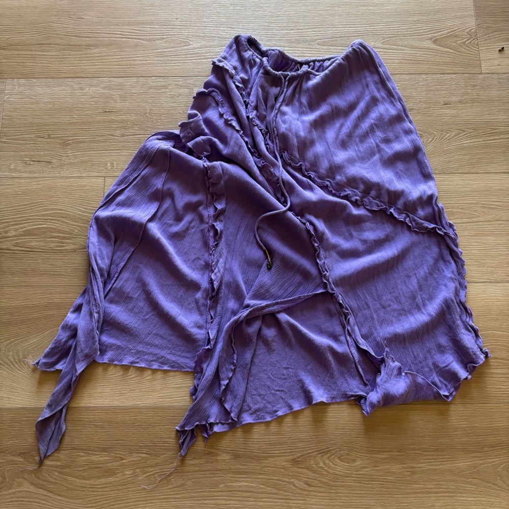Free People Purple Slit Fairy Skirt